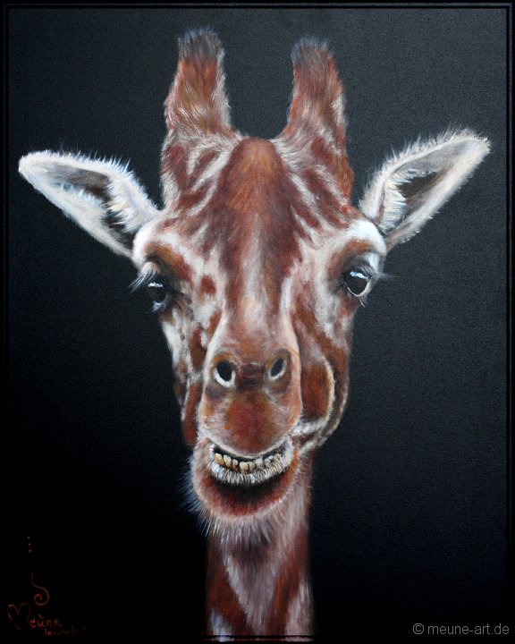 Giraffe Acryl auf Leinwand;
60 x 80 cm