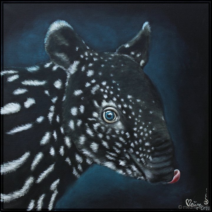 Tapirbaby Acryl auf Leinwand;
60 x 60 cm