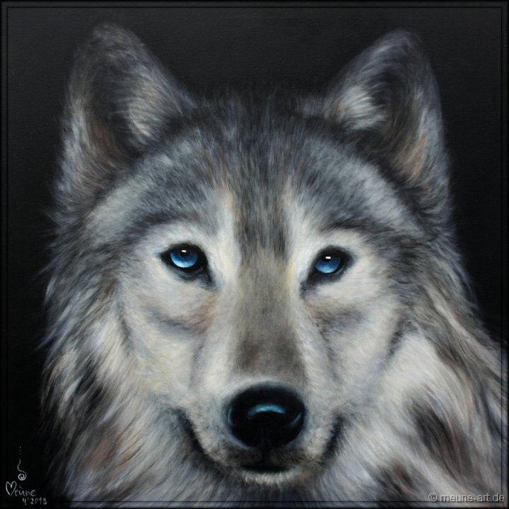 Wolf Acryl auf Leinwand;
70 x 70 cm;
verkauft