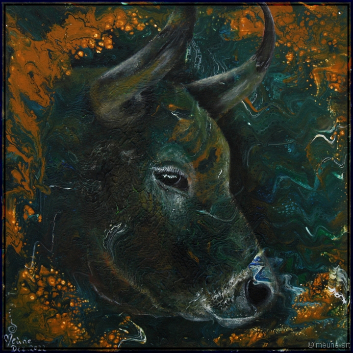 OX Acryl und Mischtechnik auf Leinwand;
30 x 30 cm;