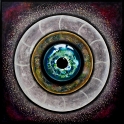 Blickpunkt Acryl + Mischtechnik auf Leinwand; 100 x 100 cm;